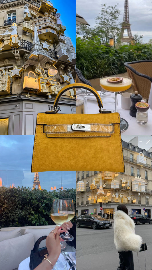 Sac Naéa Paris Jaune Moutarde